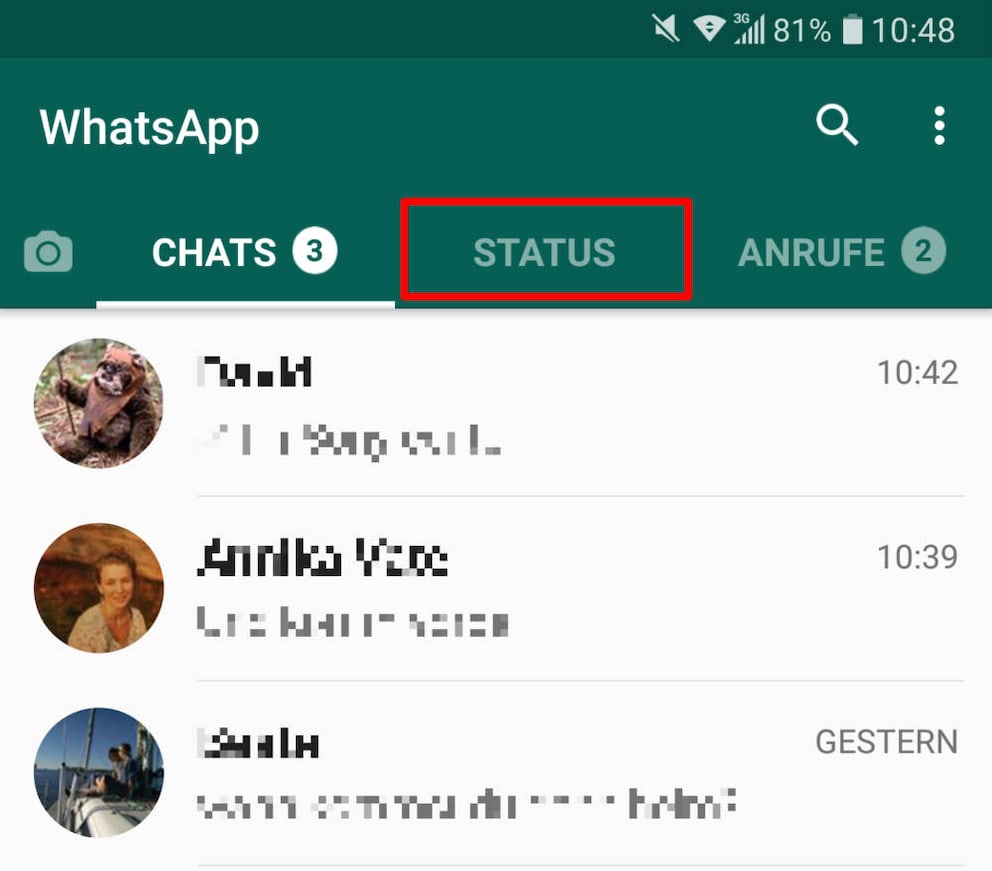 Was kann man in seinen WhatsApp Status schreiben?