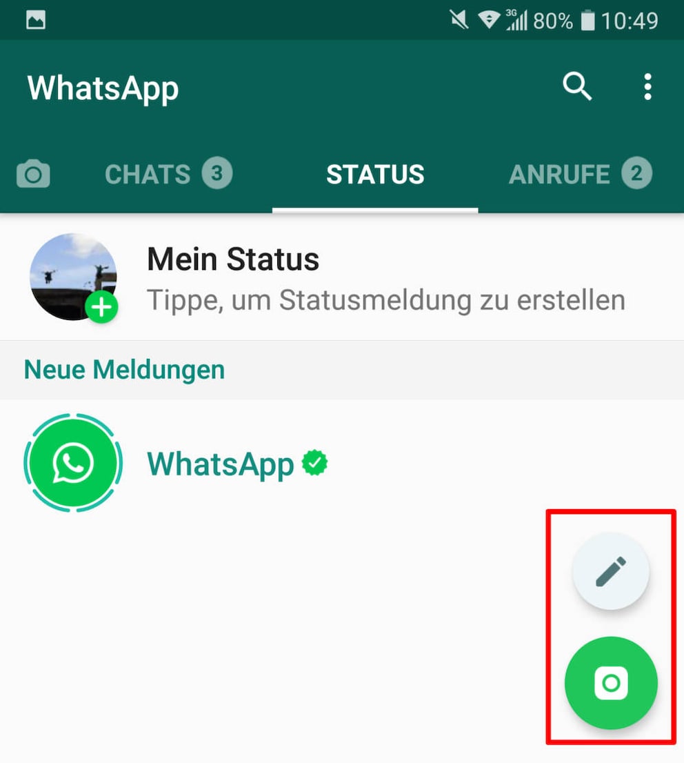 Bei whatsapp sichtbar status nicht WhatsApp