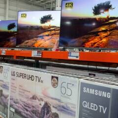 TV Samsung im Laden