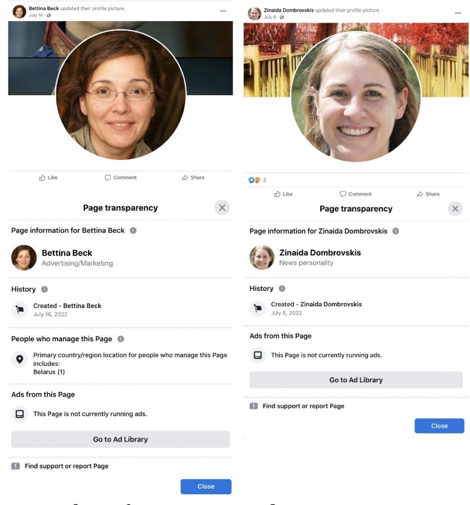 Fake profiles on Facebook for propaganda purposes