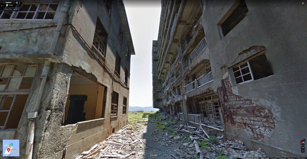The abandoned city on Hashima Island seems like a spooky place